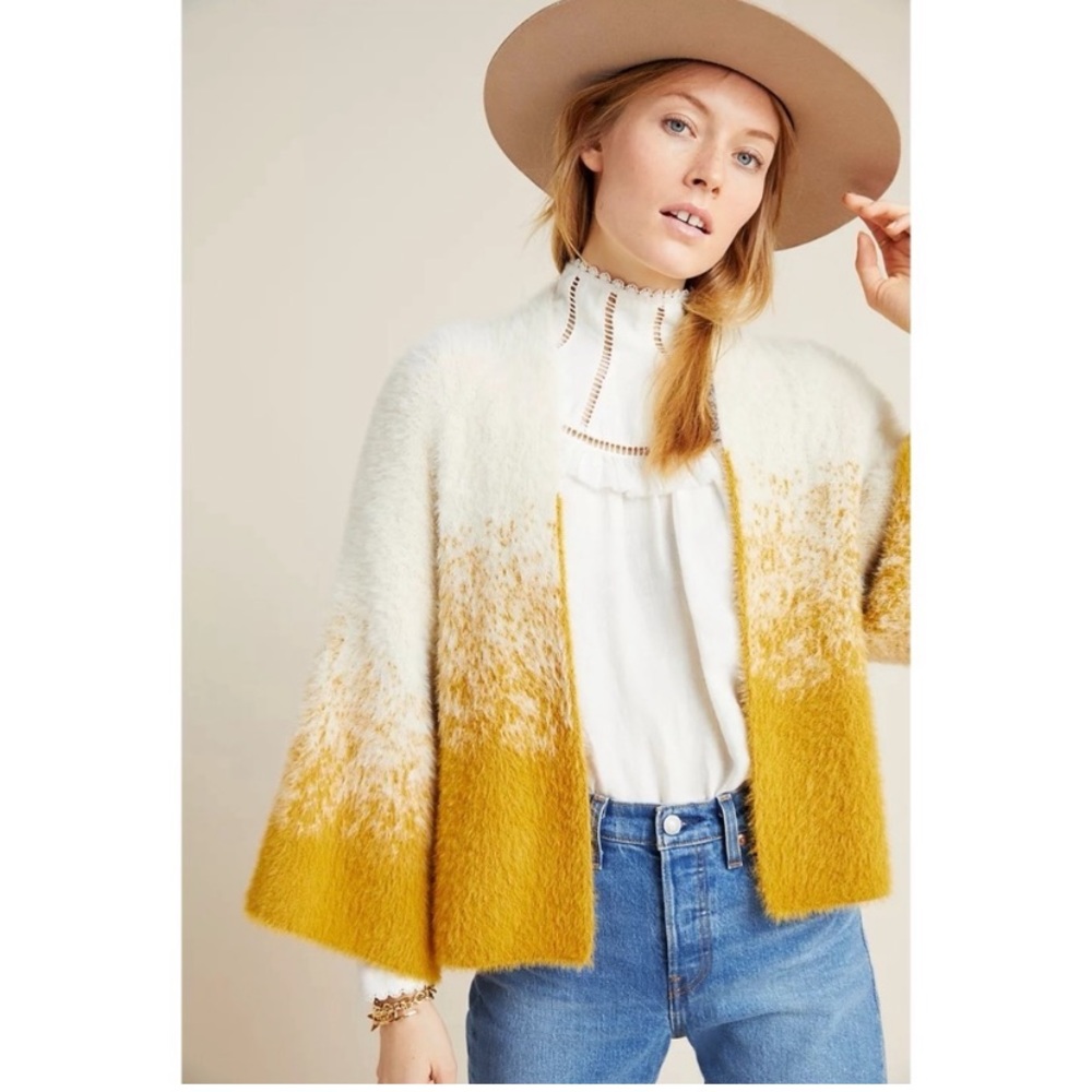 Anthropologie Senna Eyelash Cardigan